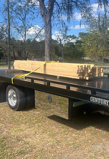 Hydro Towing Building supplies pickup Tow